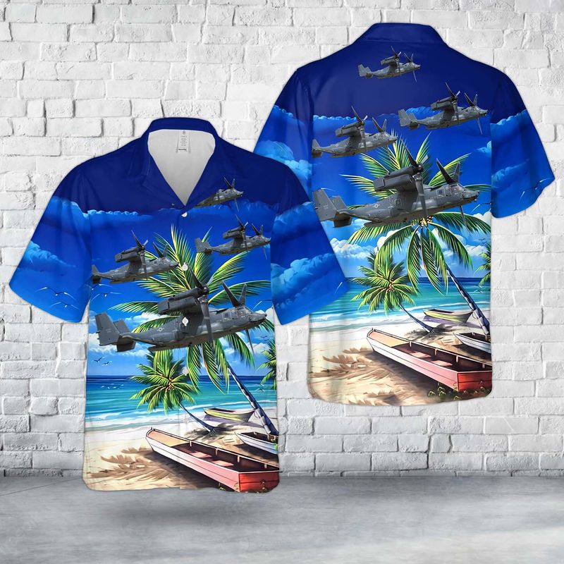 Us Air Force Bell Boeing V Osprey Hawaiian Shirt