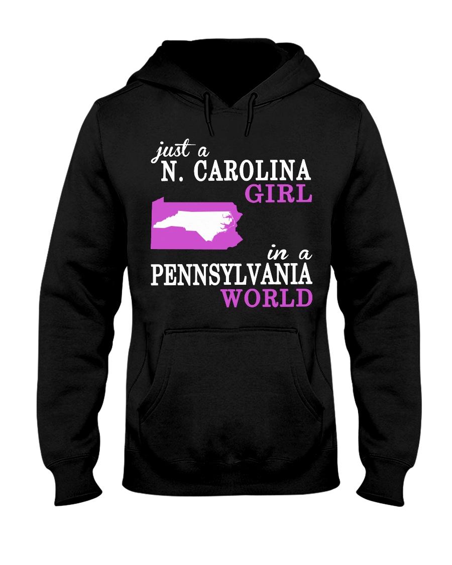 N Carolina - Pennsylvania- Just a shirt -�Hooded Sweatshirt