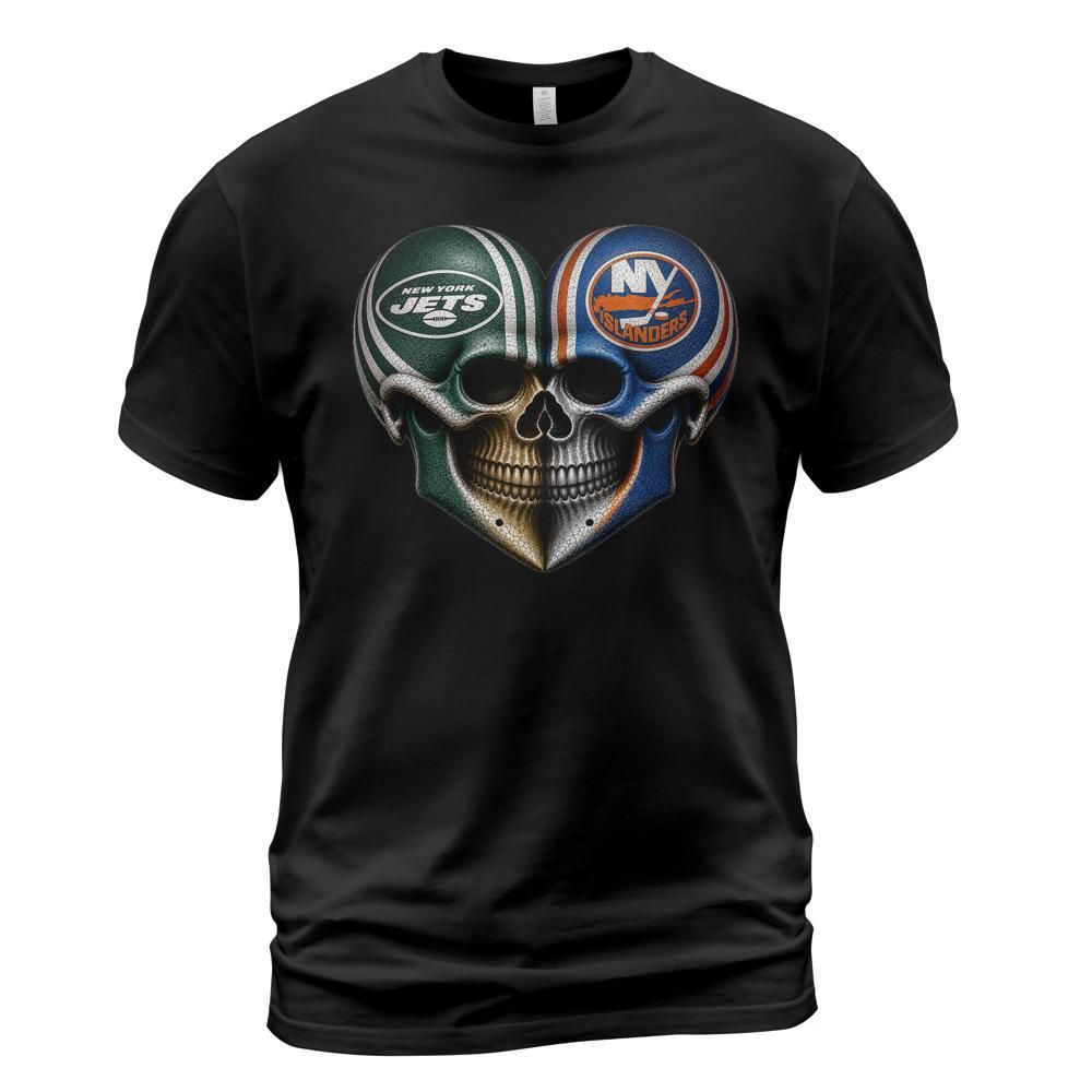 Jets Islanders Skull Love