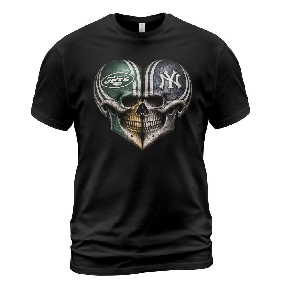 Jets Yankees SKull Love