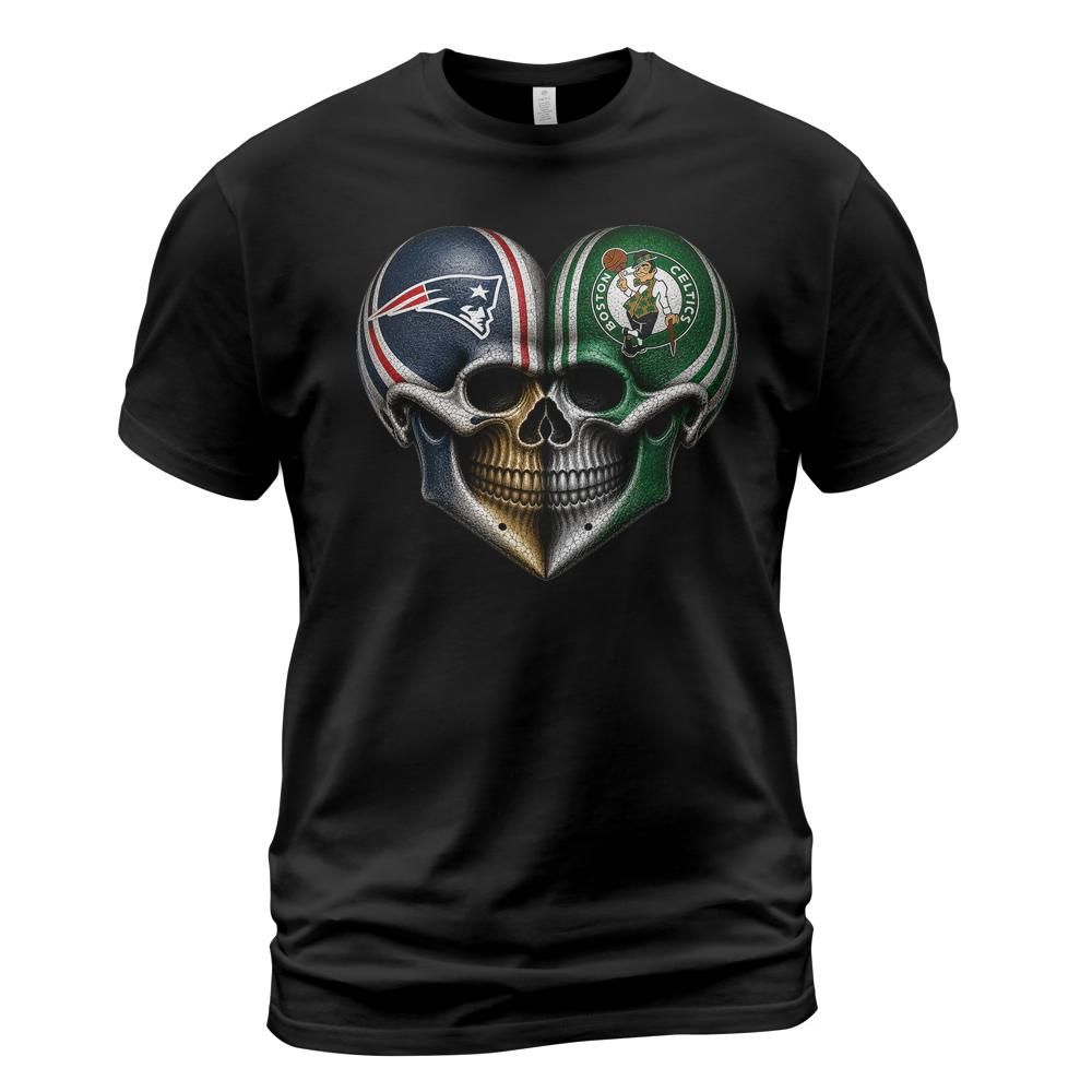 Patriots Celtics SKull Love