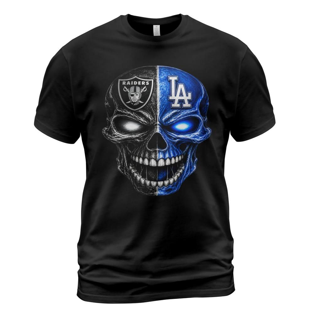 Raiders Dodgers Skull