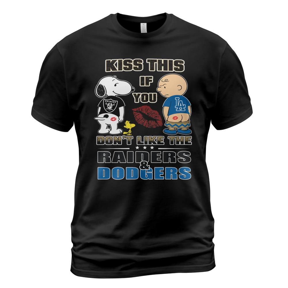 Raiders Dodgers Snoopy Kiss This