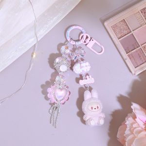 Labubu The Monsters mini Have a Seat keychain, Handmade Gift for Friend, For Fer