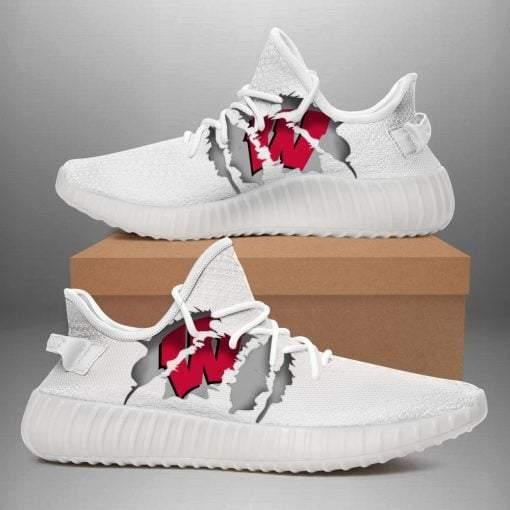 Wisconsin Badgers NCAA Teams Yeezy Boost 350 V2 Shoes Sneaker Top Branding Trends 2020 (Copy)