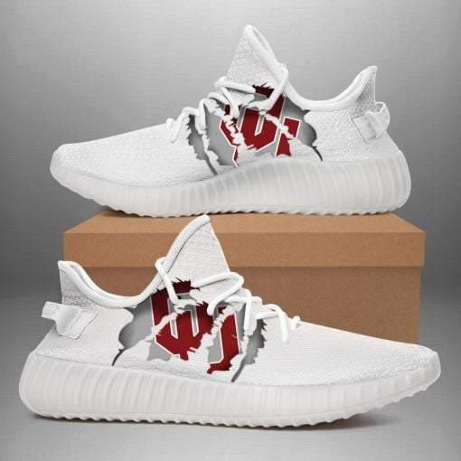 Oklahoma NCAA Teams Yeezy Boost 350 V2 Shoes Sneaker Top Branding Trends 2020 White Edition