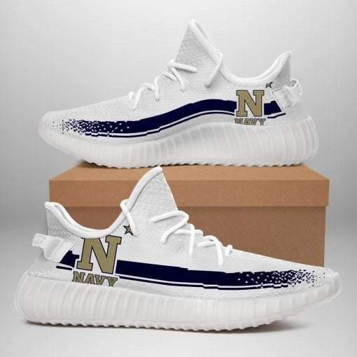 Navy Midshipmen NCAA Teams Yeezy Boost 350 V2 Shoes Sneaker Top Branding Trends 2020 (Copy)