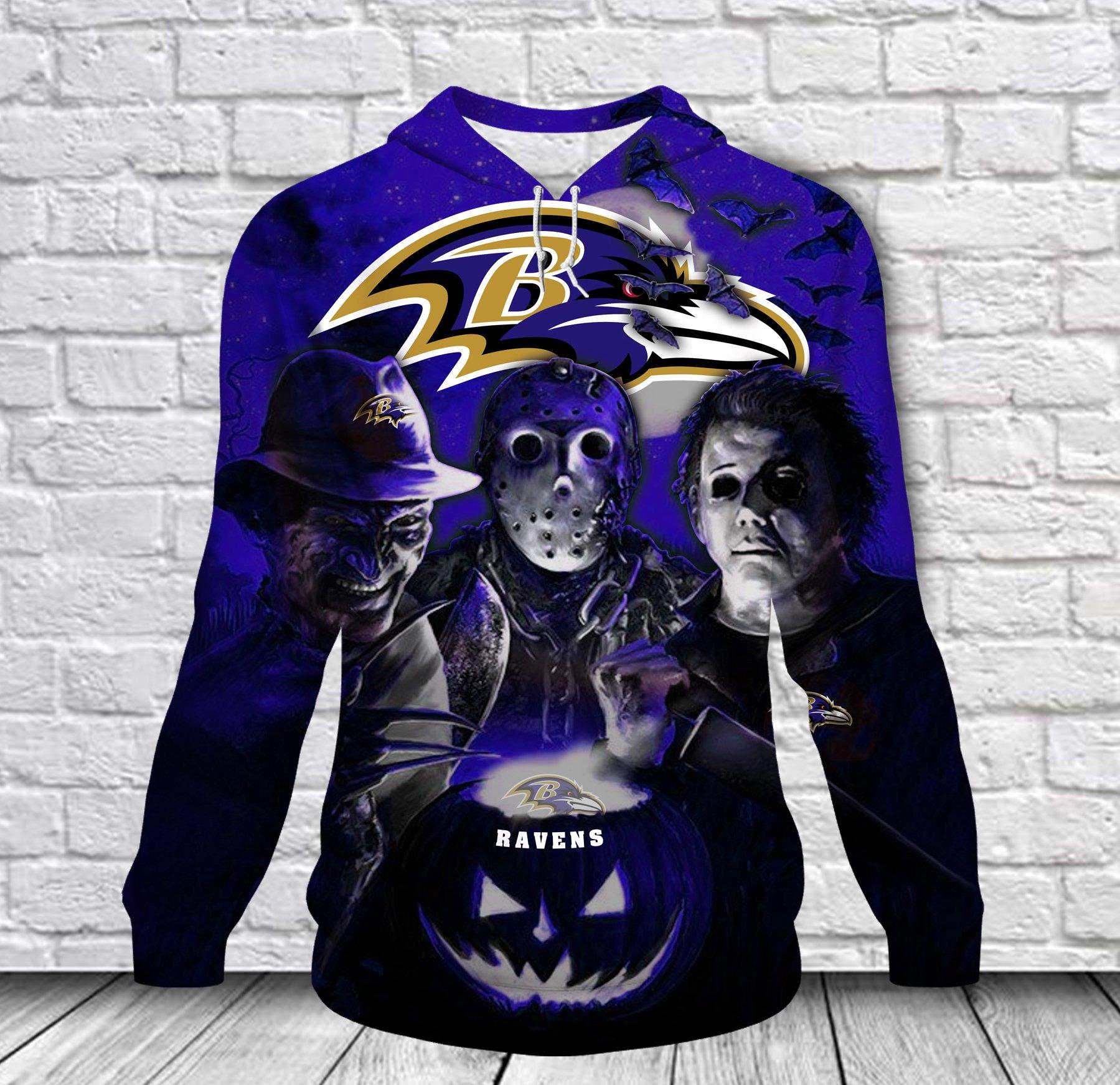 Jason Freddy Myers Baltimore Ravens Halloween Designed For Baltimore Ravens  Fan Polo Shirts - Peto Rugs