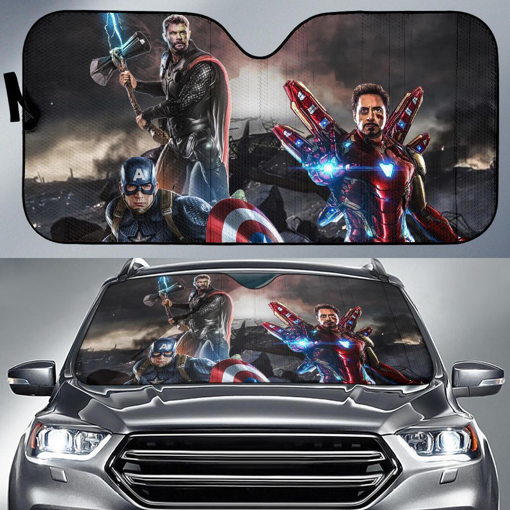 iron man windshield sun shade