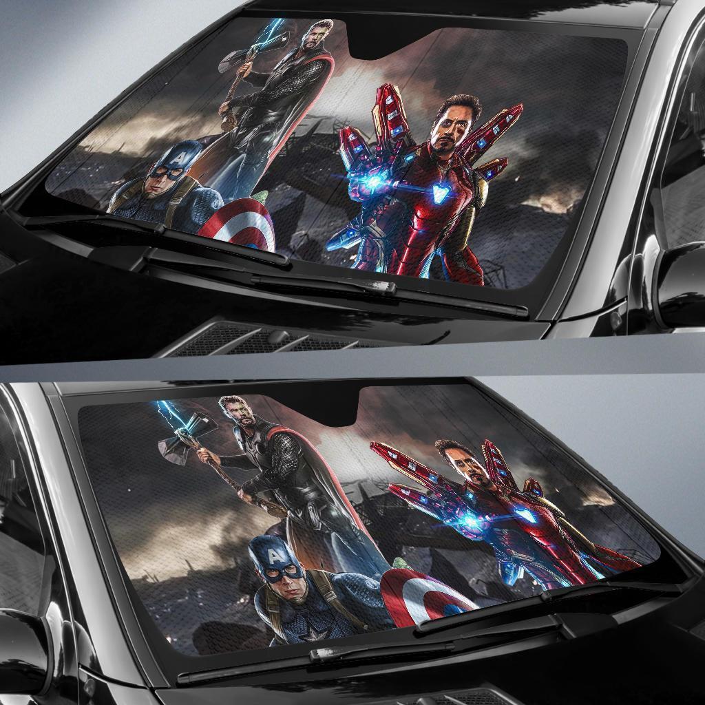 iron man windshield sun shade