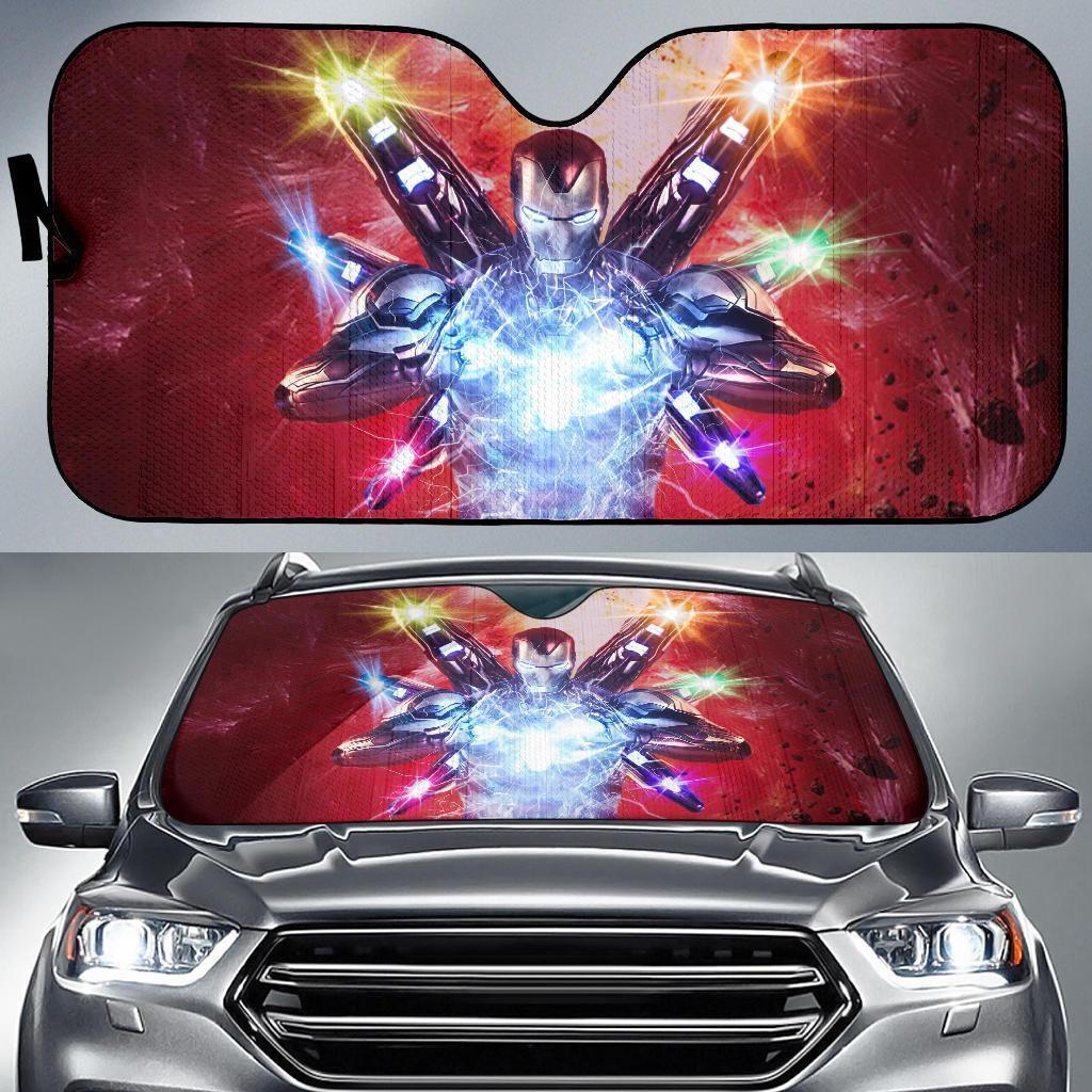 iron man windshield sun shade