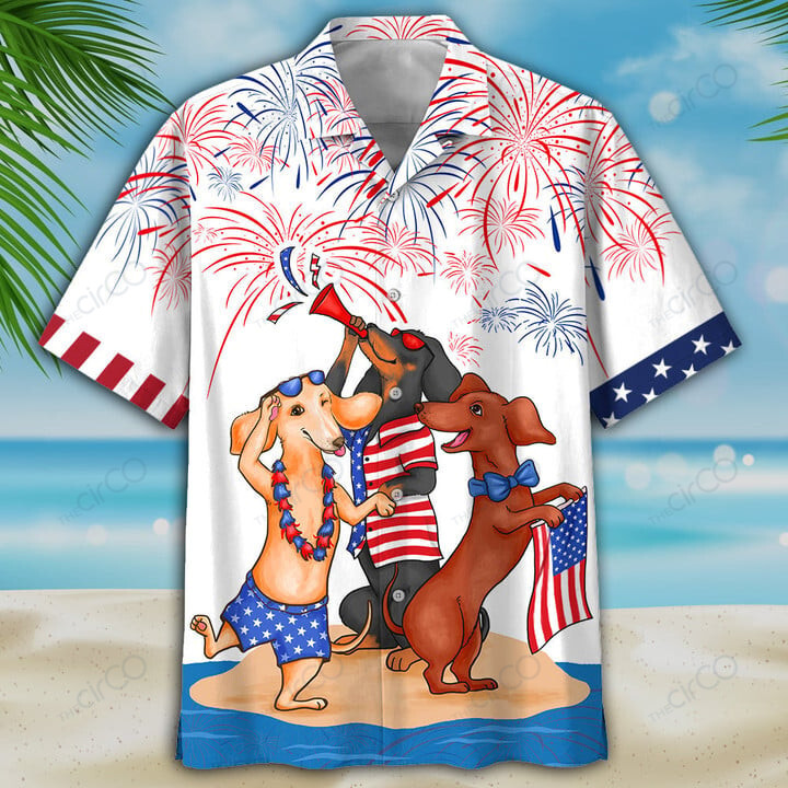 Dachshund Hawaii Shirt 110
