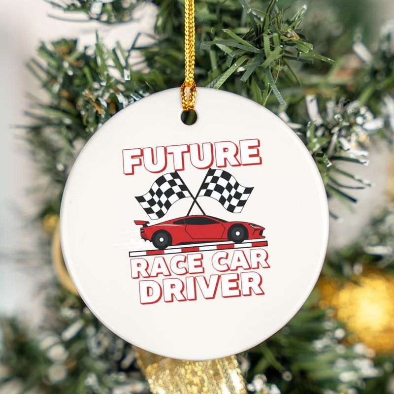 Kids' Bold Red Race Car Checkered Flags White Red 'Future Race Car ...