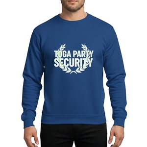 Toga Party Security Funny Halloween College Event Distressed Roman Laurel Grunge Sweatshirt