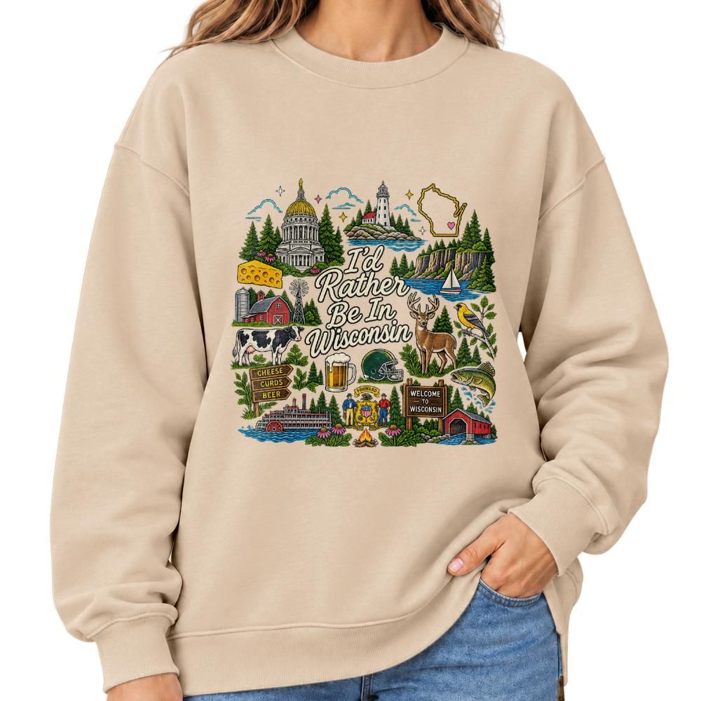 Classic Unisex Crew-neck Sweatshirt Gildan 18000 (Made in US)