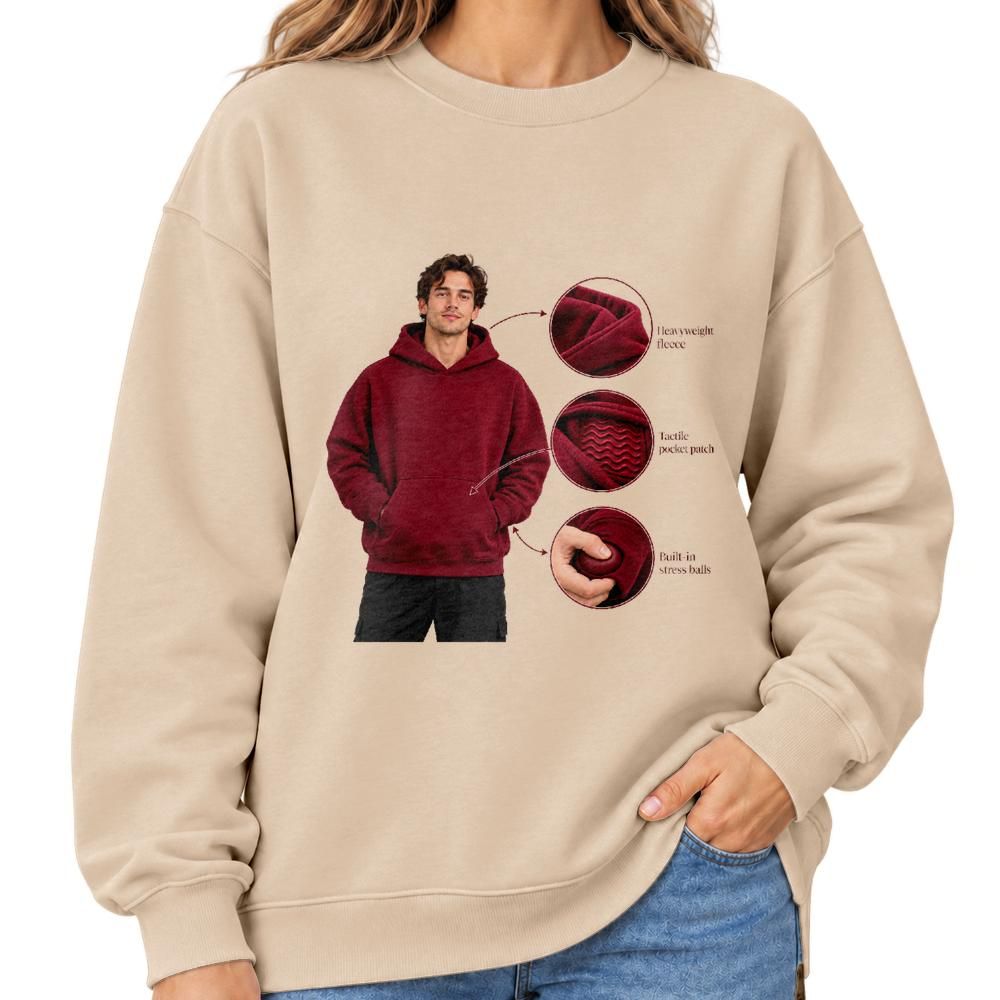 Classic Unisex Crew-neck Sweatshirt Gildan 18000 (Made in US)