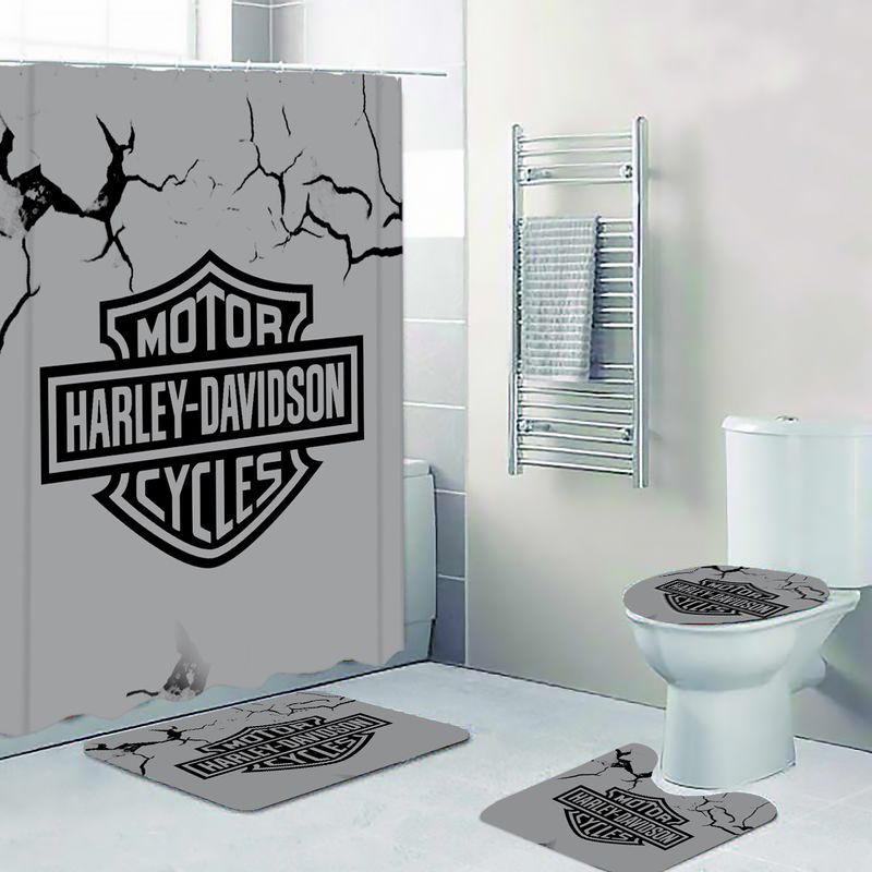 Harley Davidson Motorcycle Bathroom Decor Set M101773BB