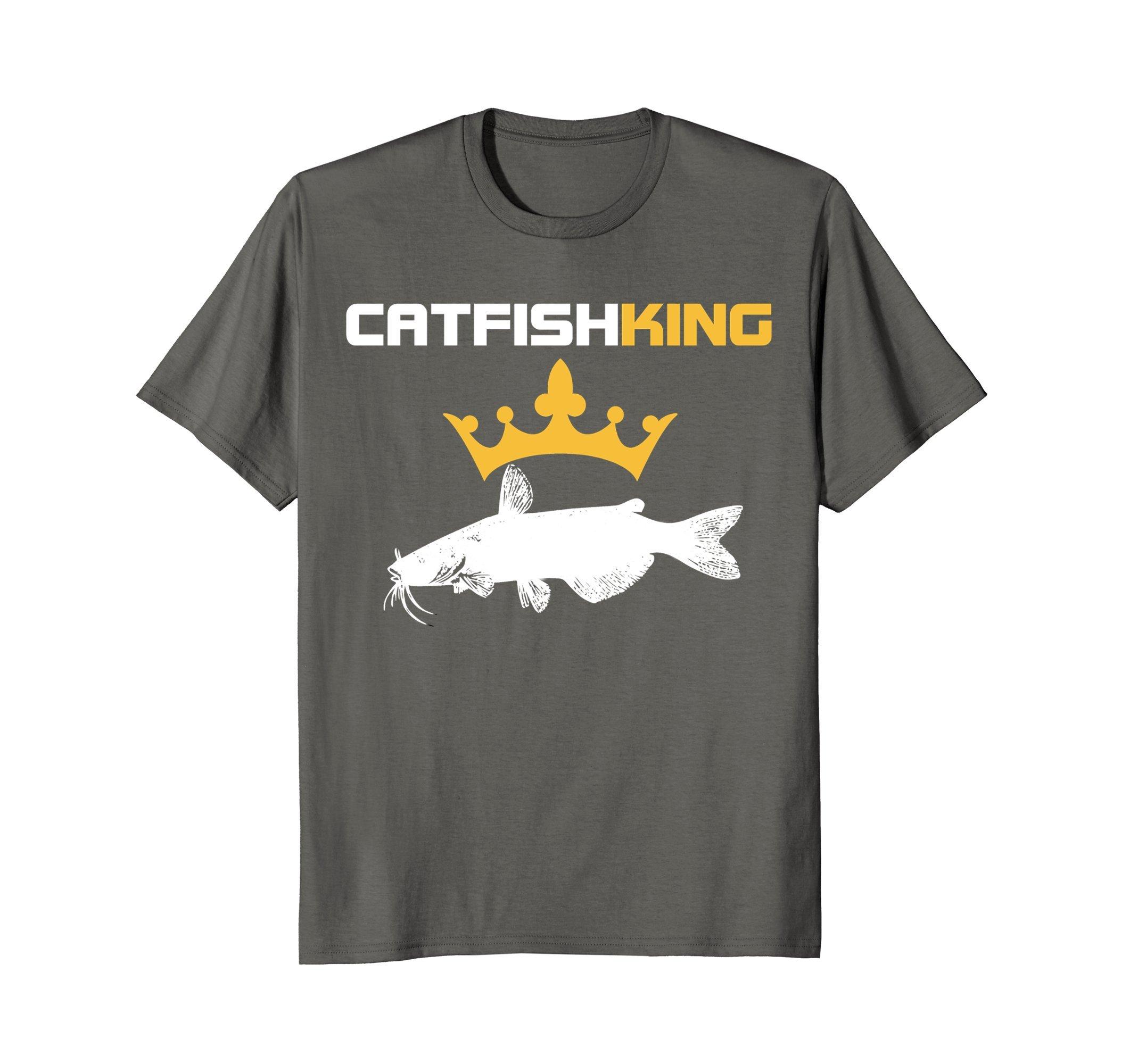 Catfish King Funny Fishing T Shirt