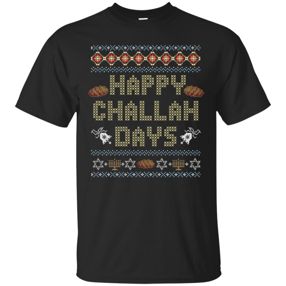 Funny Ugly Hanukkah-Happy Challah Days T-Shirt