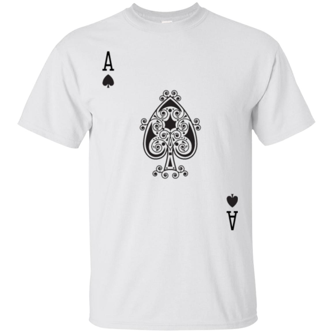Ace of Spades Costume Shirt Playing Card Poker T-Shirt