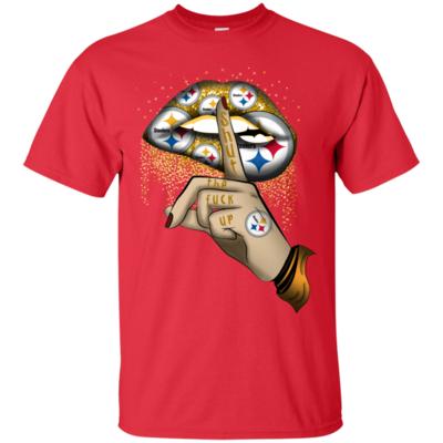 Steelers lips – Shut the fuck up T-Shirt