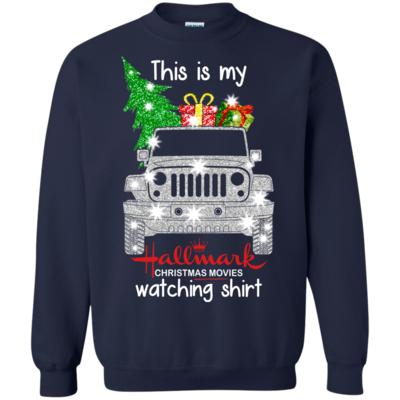 This Is My Jeep Hallmark Christmas movie Watching Sweatshirt