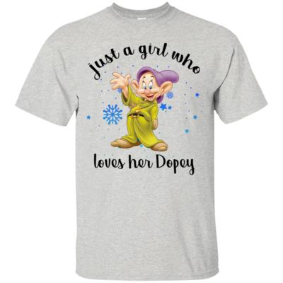 Disney Just A Girl Who Loves Her Dopey Dwarfs Christmas T-Shirt