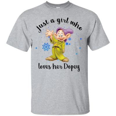 Disney Just A Girl Who Loves Her Dopey Dwarfs Christmas T-Shirt