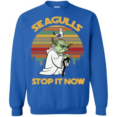 Star Wars Yoda Seagulls Stop It Now Vintage Sweatshirt