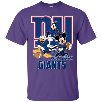 Disney Mickey, Donald and Goofy are Giants Fan Funny Football T-Shirt
