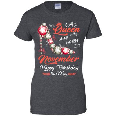Diamond Woman A Queen Was Born In November Birthday Shirt