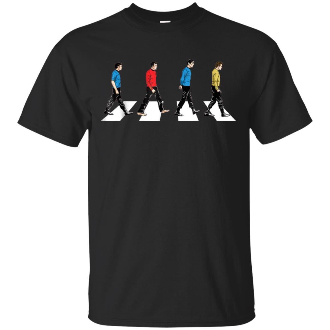 Star Trek Tribute To The Beatles Abbey Road T-Shirt Funny