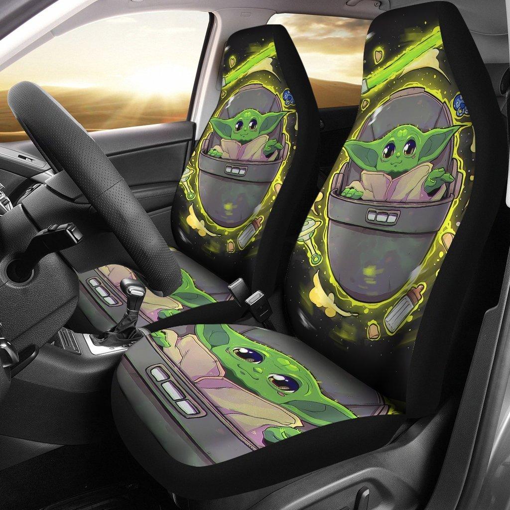 Baby Yoda Car Seat Covers The Mandalorian Disney Movies Amazing Best ...