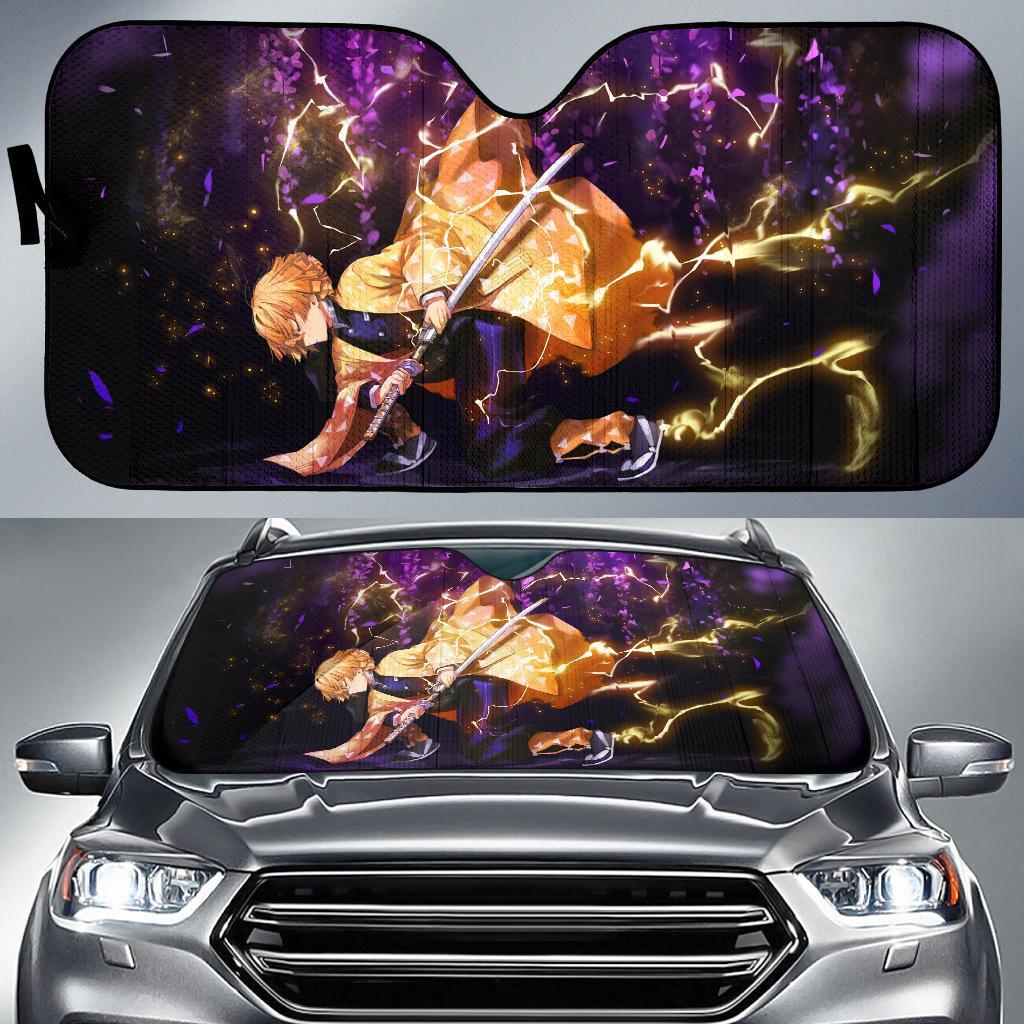 Agatsuma Zenitsu Kimetsu No Yaiba Car Sun Shade