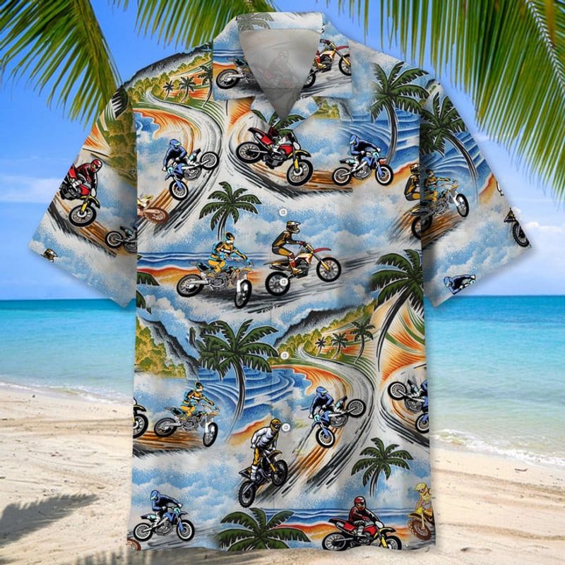 Motorcycle Motocross Hawaii Shirt Design 3D Full Printed Sizes S - 5XL ...