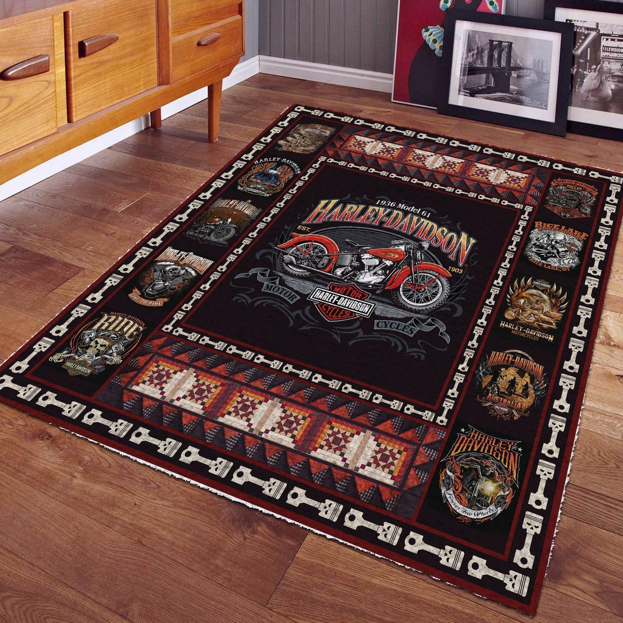 harley davidson motorcycle mat