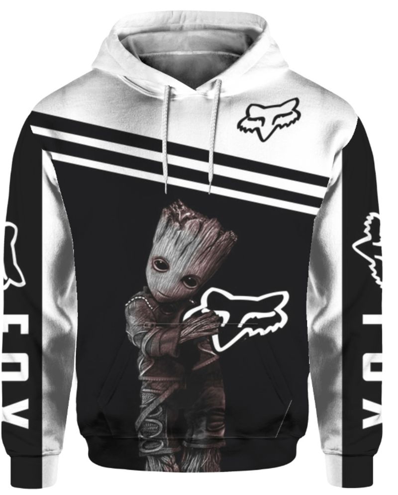 fox groot logo hoodie