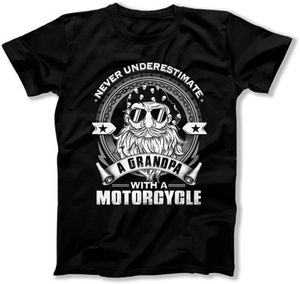 Motorcycle Never Underestimate A Grandpa With A Motorcycle T-shirt Design 2D Full Printed Sizes S - 5XL - NAS7953