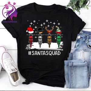 Motorcycle Santasquad T-shirt Design 2D Full Printed Sizes S - 5XL - NAS7955