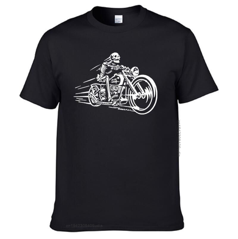 Motorcycles Biker Skull T-shirt Design 2D Full Printed Sizes S - 5XL ...