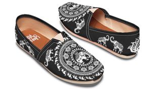 Wildomee WALKING WITH ELEPHANTS 1 Limited Edition Toms Slip On Shoes