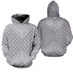 Zolaa GREY Bandana Limited Edition All Over Print Sweatshirt Zip Hoodie T shirt Bomber Jacket Fleece Hoodie Size S-5XL NLA063901