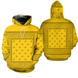 Zolaa YELLOW Bandana Limited Edition All Over Print Sweatshirt Zip Hoodie T shirt Bomber Jacket Fleece Hoodie Size S-5XL NLA063001