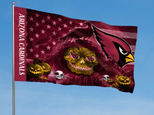 Arizona Cardinals Halloween Season All Over Print Flag