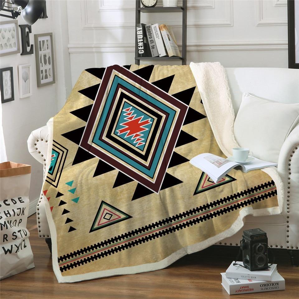 Great Geometric Blanket Native American Style