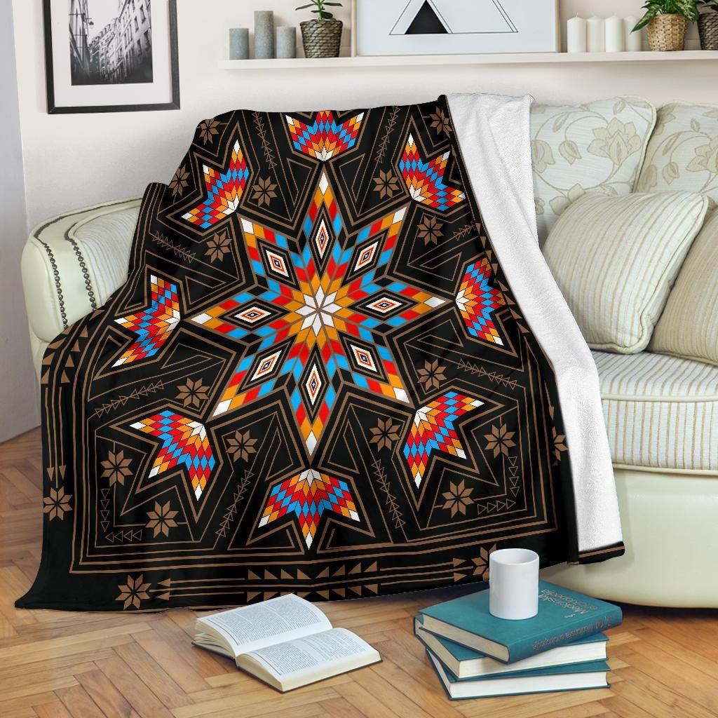 Tribe Pattern Native American Blanket