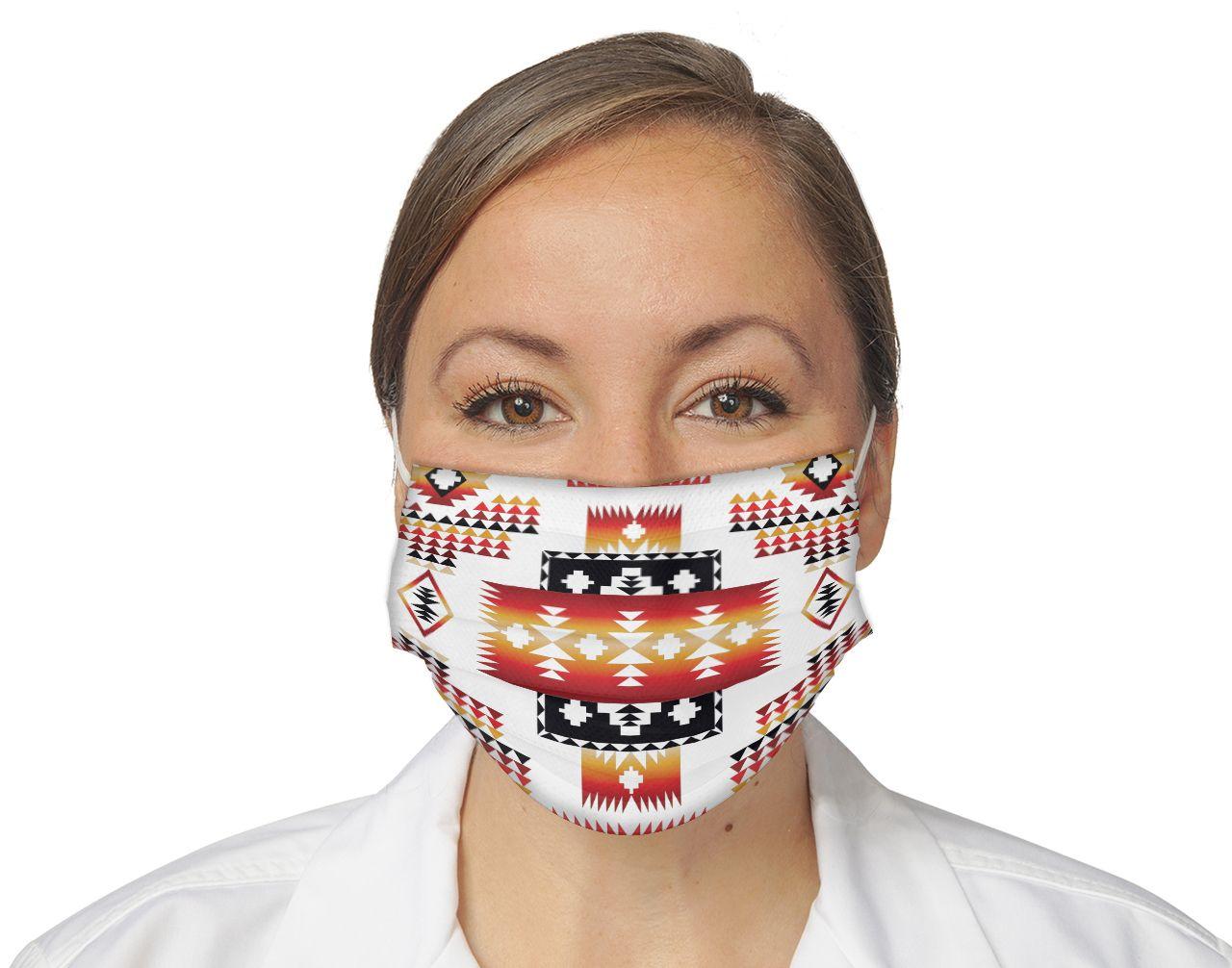  Tribal Native American Face Mask 3D 