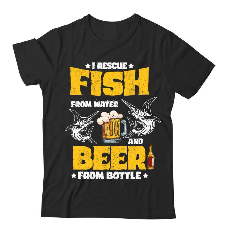 Rescue Fish From Water And Beer From Bottle T-Shirt