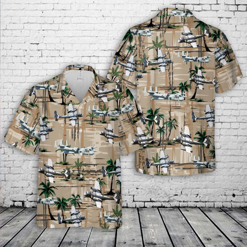 NLSI1606BC07 US Army OV-1D Mohawk Hawaiian Shirt