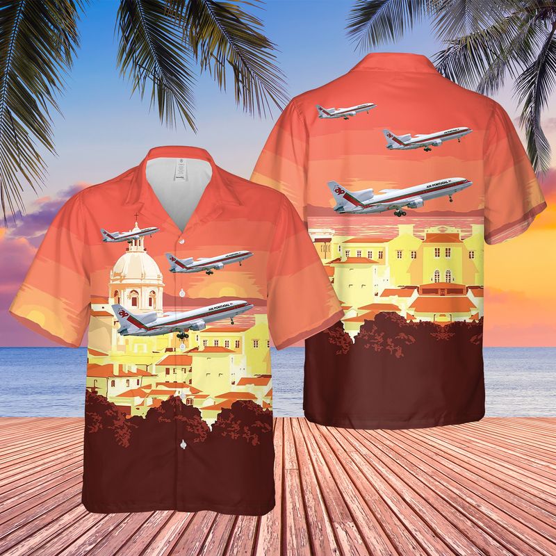 TAP Air Portugal L-1011-500 Hawaiian Shirt
